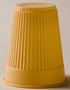 Tidi Beige 5 oz. Plastic Cups, Ribbed Design, Case of 1000 - Tidi Beige 5 oz. Plastic Cups, Ribbed Design, Case of 1000 - Image 1