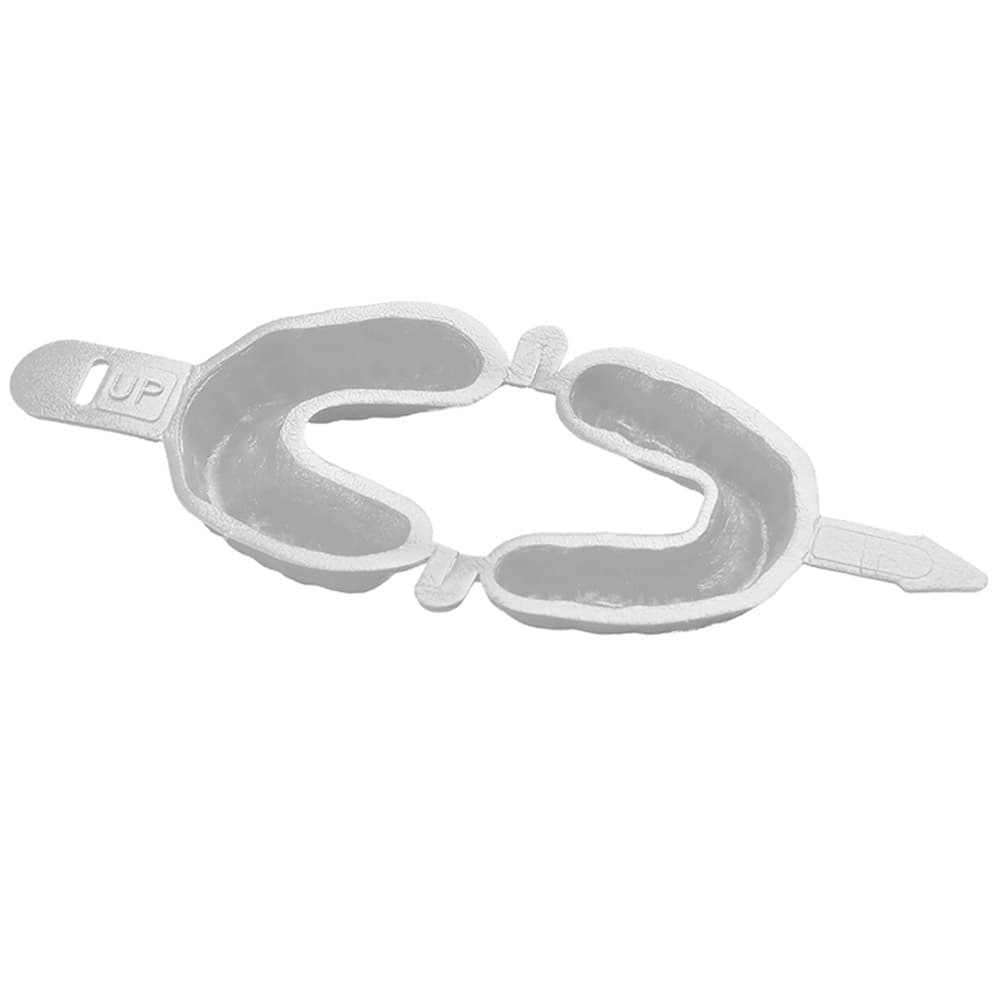 Top Quality Manufacturing Dual Arch Interlocking Fluoride Trays, Medium, White, 100/Pk - Top Quality Manufacturing Dual Arch Interlocking Fluoride Trays, Medium, White, 100/Pk - Image 1