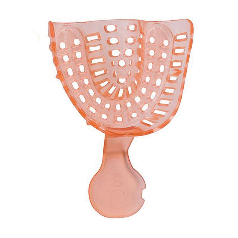 Top Quality Manufacturing Color-Brite/Crystal Colors Perforated Impression Trays, Small Upper, Orange, 12/Box - Top Quality Manufacturing Color-Brite/Crystal Colors Perforated Impression Trays, Small Upper, Orange, 12/Box - Image 1