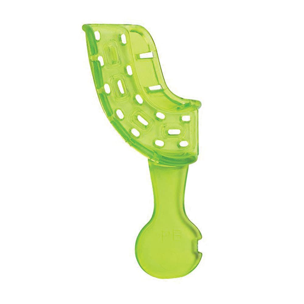 Top Quality Manufacturing Color-Brite/Crystal Colors Perforated Impression Trays, Partial Upper Left/Lower Right, Green, 12/Box - Top Quality Manufacturing Color-Brite/Crystal Colors Perforated Impression Trays, Partial Upper Left/Lower Right, Green, 12/Box - Image 1