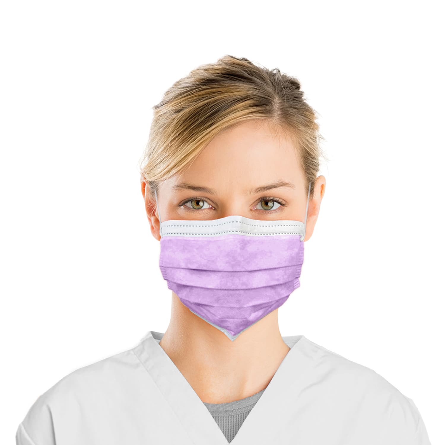 Top Quality Manufacturing 3-Ply ASTM Level 1 Earloop Face Mask, Lavender, 50/Box - Top Quality Manufacturing 3-Ply ASTM 1 Earloop Face Mask, Lavender, 50/Box - Image 1