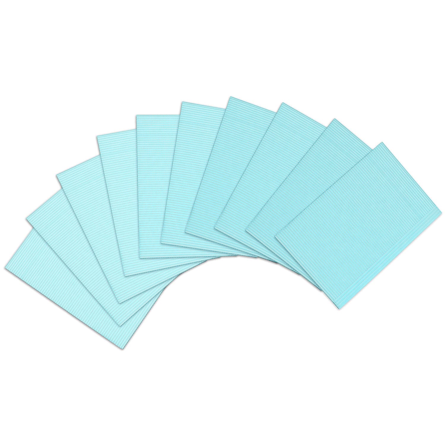 Top Quality Manufacturing 2-Ply Paper/1-Ply Poly Patient Bibs, 13" x 18", Blue, 500/Case - Top Quality Manufacturing 2-Ply Paper/ 1-Ply Poly Bibs, 13" x 18", Blue, 500/Case - Image 1