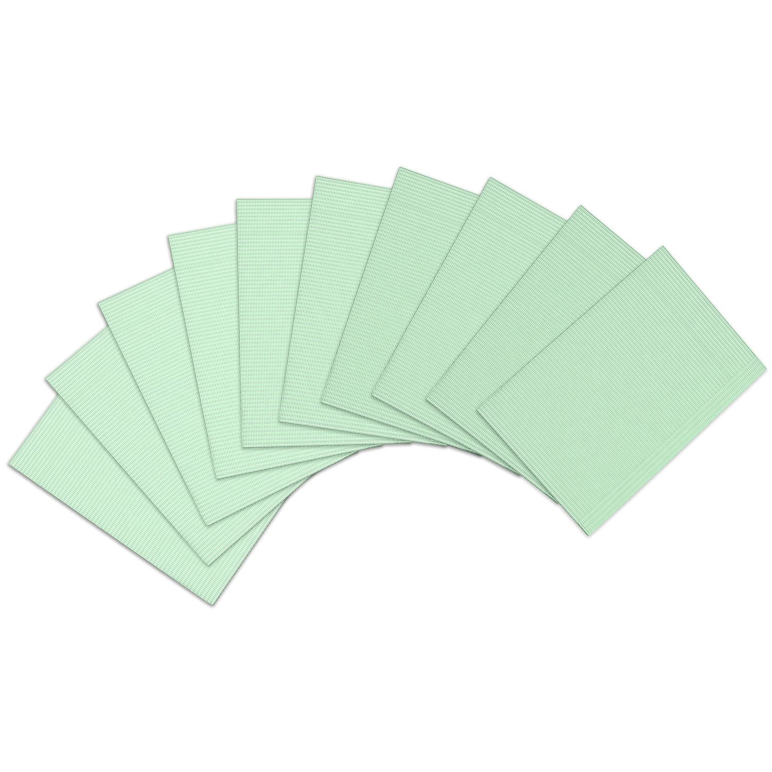 Top Quality Manufacturing 2-Ply Paper/1-Ply Poly Patient Bibs, 13" x 18", Green, 500/Case - Top Quality Manufacturing 2-Ply Paper/ 1-Ply Poly Bibs, 13" x 18", Green, 500/Case - Image 1