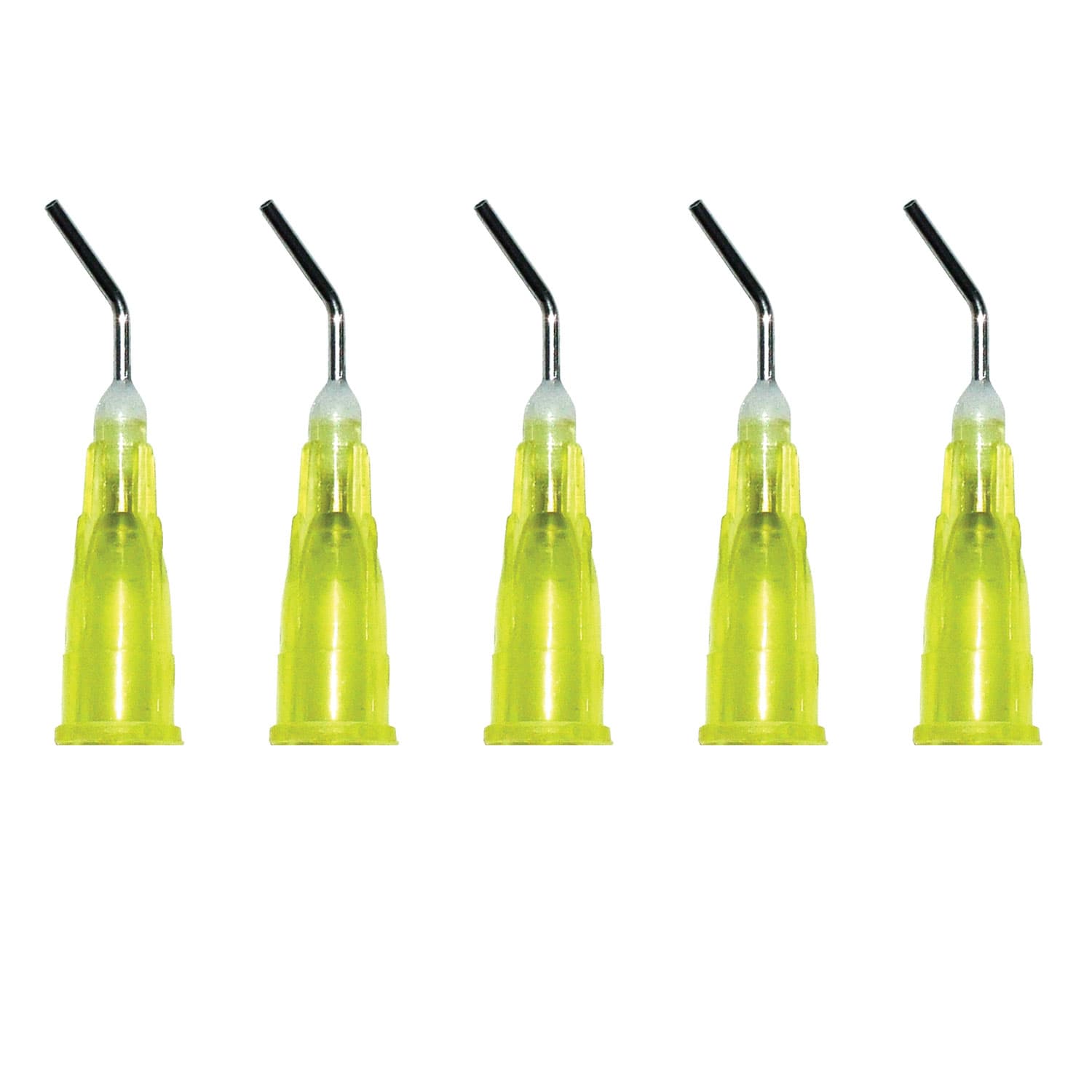 Top Quality Manufacturing Pre-Bent Needle Applicator Tips, 20ga, Yellow, 100/Pk - Top Quality Manufacturing Pre-Bent Needle Applicator Tips, 20ga, Yellow - Image 1