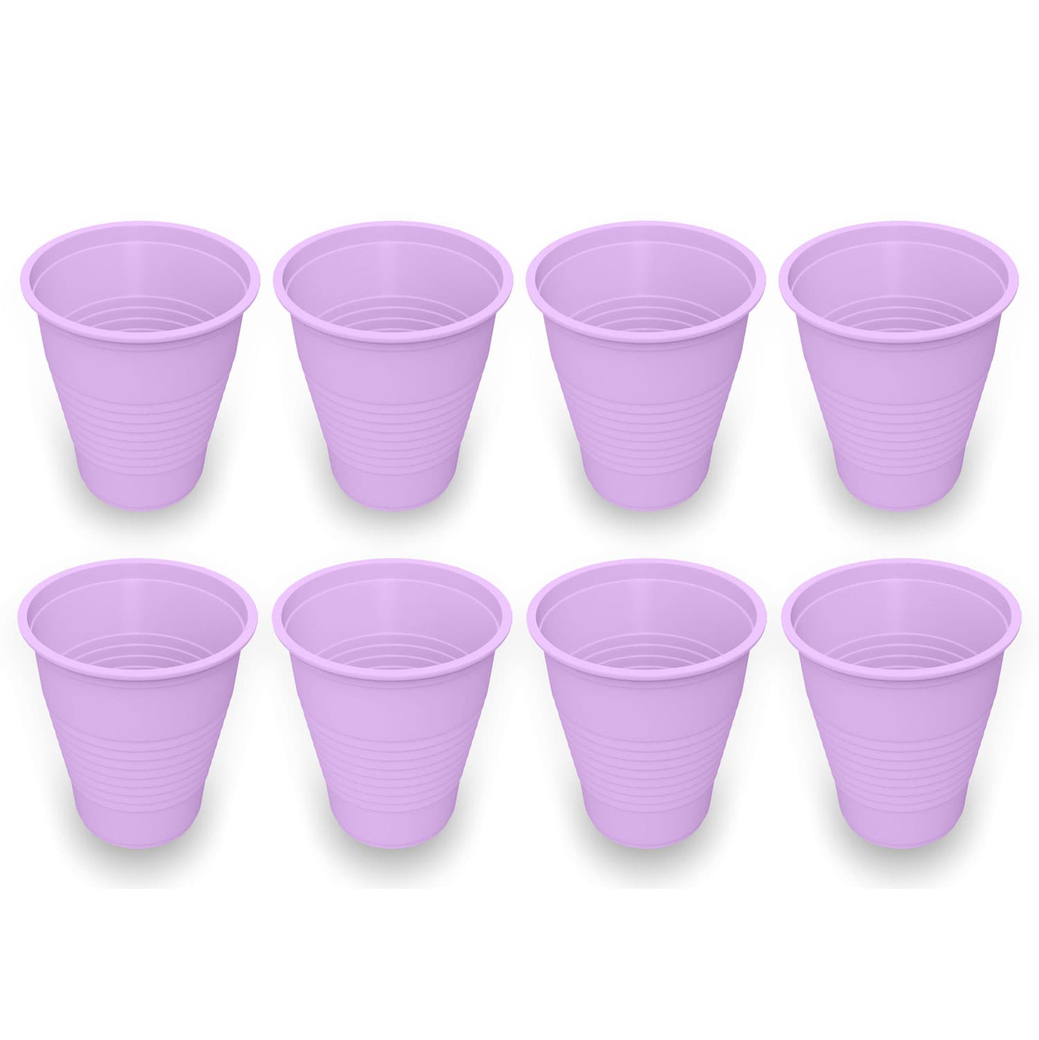 Top Quality Manufacturing Plastic Cups, 5 oz, Lavender, 1000/Case, Rolled Lip - Top Quality Manufacturing Plastic Cups, 5 oz, Lavender, 1000/Case. Rolled Lip - Image 1