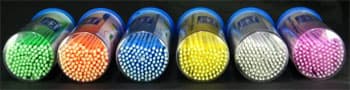 TPC Advanced Technology Fine Tip Microapplicators, Assorted Colors, 4 Tubes of 100 (400 Total) - TPC Advanced Technology Fine tip - Assorted Colors. Box of 4 tubes of 100 - Image 1
