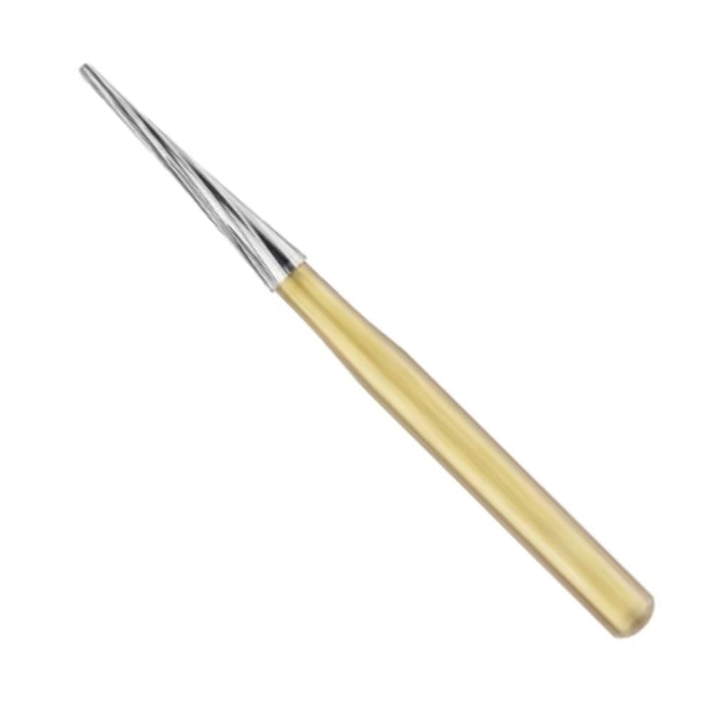 TriRockDental FG #TFD-3 Tapered Fissure 12 Blade Trimming and Finishing Burs, Single Use, 10/Pk - TriRockDental FG #TFD-3 Tapered Fissure 12 Blade Trimming and Finishing Burs, Single Use, 10/Pk - Image 1
