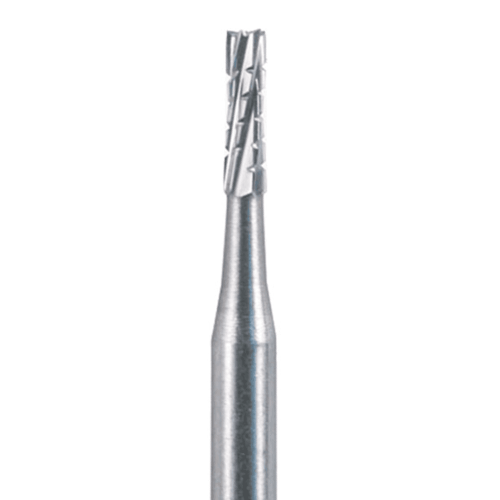 TriRockDental FG #557 Straight Flat-End Fissure Carbide Burs, Single Use, 100/Pk - TriRockDental FG #557 Straight Flat-End Fissure Carbide Burs, Single Use, 100/Pk - Image 1