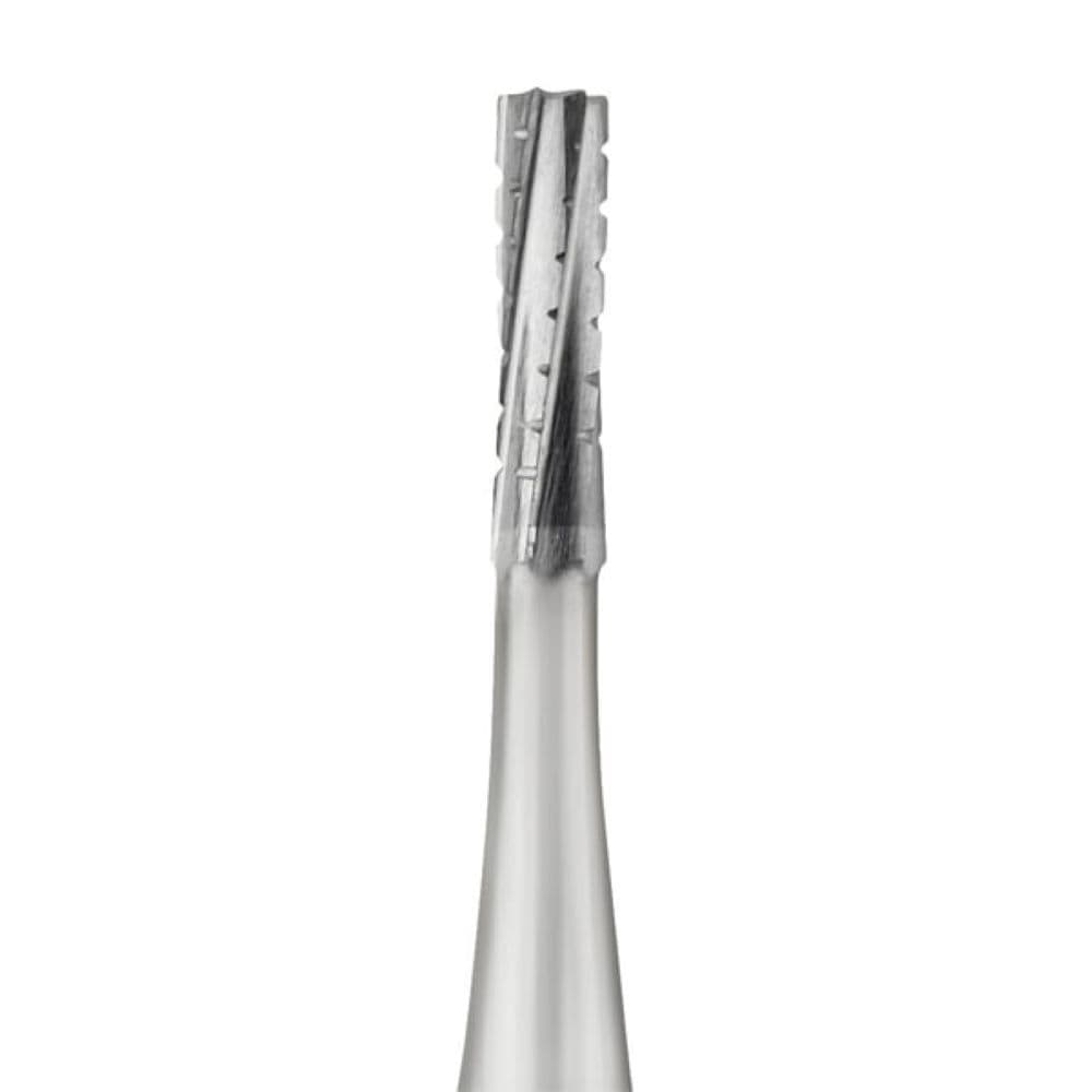 TriRockDental FG #557 SS (Short Shank) Straight Flat-End Fissure Carbide Burs, Single Use, 10/Pk - TriRockDental FG #557 SS (Short Shank) Straight Flat-End Fissure Carbide Burs, Single Use, 10/Pk - Image 1