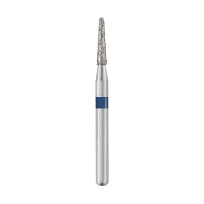 TriRockDental FG #855-014 Medium, Round End Taper, Multi-Use Diamond Bur, 25/Pk - TriRockDental FG #855-014 Medium, Round End Taper, Multi Use Diamond, 25/Pk - Image 1