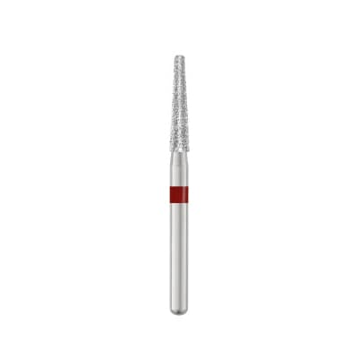 TriRockDental FG #856-018 Fine, Round End Taper, Multi-Use Diamond Bur, 25/Pk - TriRockDental FG #856-018 Fine, Round End Taper, Multi Use Diamond, 25/Pk - Image 1