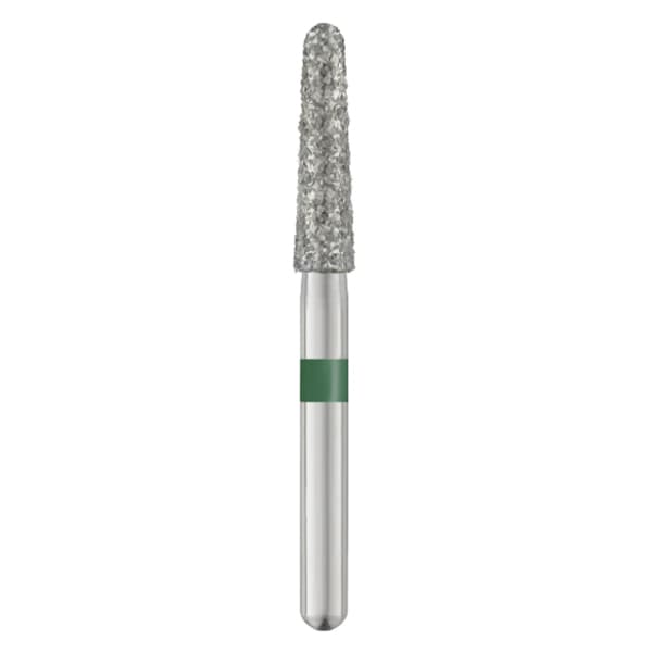 TriRockDental FG #856-021 Coarse, Round End Taper, Multi-Use Diamond Bur, 25/Pk - TriRockDental FG #856-021 Coarse, Round End Taper, Multi Use Diamond, 25/Pk - Image 1