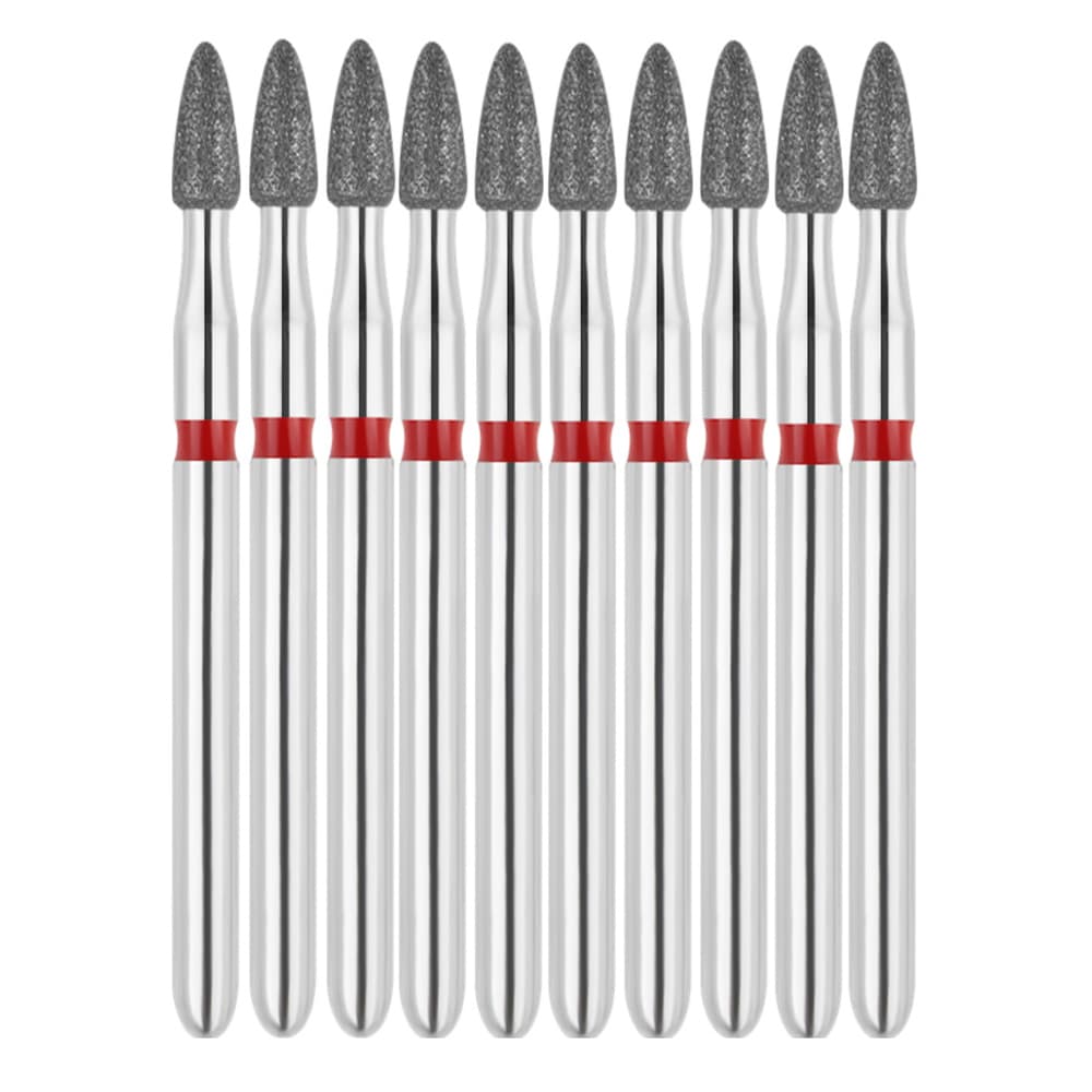 Vakker FG #390.018 Fine Grit Flame Shaped Diamond Bur, 10/Pk - Vakker FG #390.018 Fine Grit Flame Shaped Diamond Bur, 10/Pk - Image 1