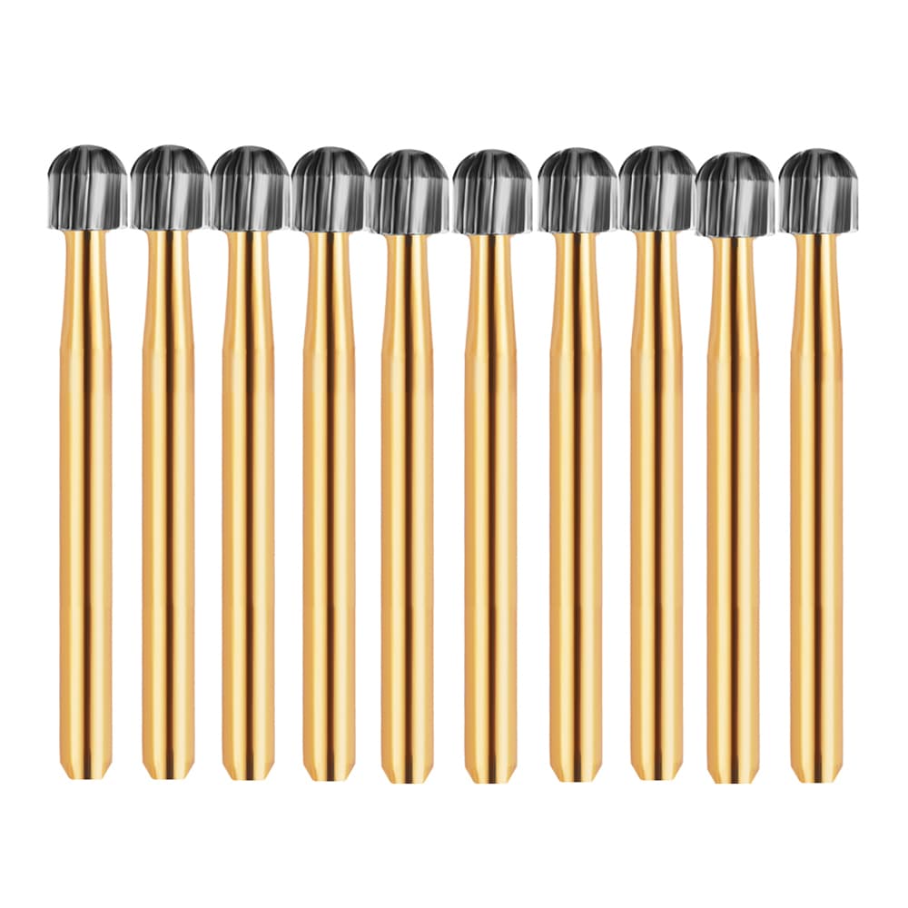 Vakker FG #7009 Round 12 Blade Trimming and Finishing Burs, 10/Pk - Vakker FG #7009 Round 12 Blade Trimming and Finishing Burs, 10/Pk - Image 1
