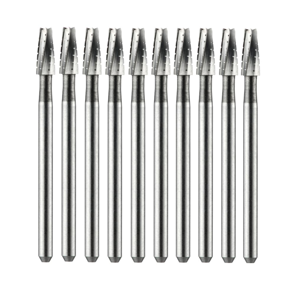Vakker FG #703 SL (Surgical Length) Taper Fissure Crosscut Carbide Burs, 10/Pk - Vakker FG #703 SL (Surgical Length) Taper Fissure Crosscut Carbide Burs, 10/Pk - Image 1