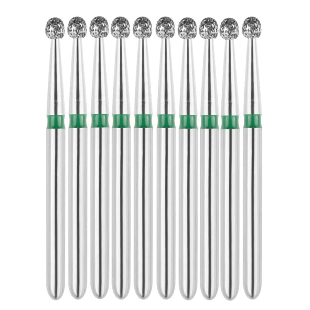 Vakker FG #801.016 Coarse Grit Round Diamond Bur, 1.6mm Head, 19mm Overall Length, 10/Pk - Vakker FG #801.016 Coarse Grit Round Diamond Bur, 10/Pk - Image 1