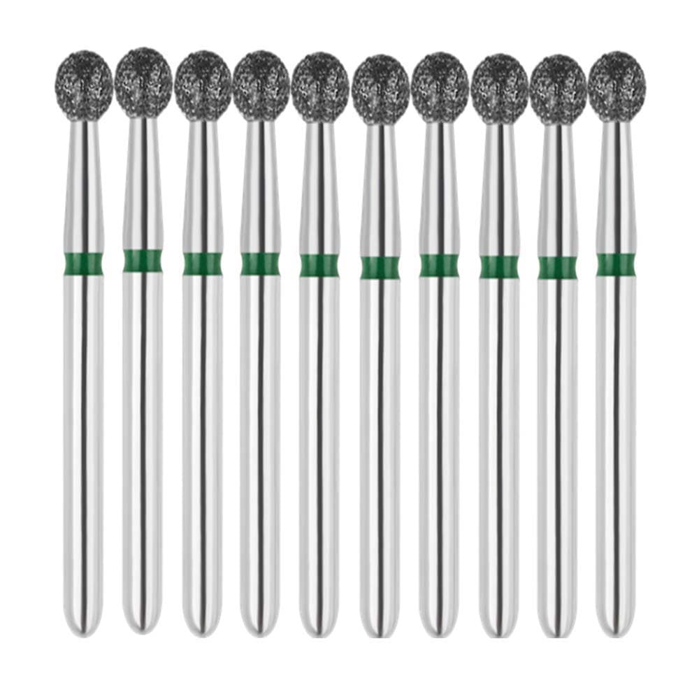 Vakker FG #801.022 Coarse Grit Round Diamond Bur, 151 µm, 2.2 mm Head, 10/Pk - Vakker FG #801.022 Coarse Grit Round Diamond Bur, 10/Pk - Image 1