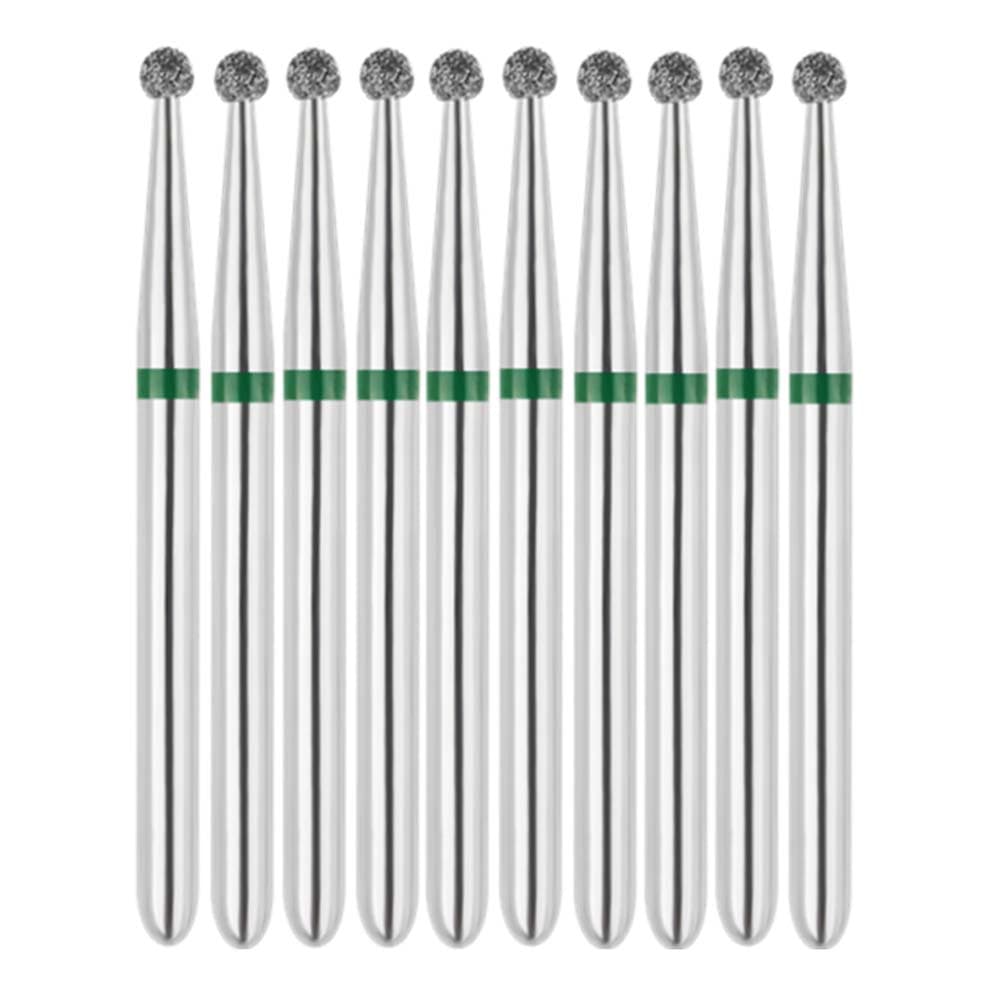 Vakker FG #801L.014 Coarse Grit Round Diamond Bur, 151 µm, 1.4 mm Head, 10/Pk - Vakker FG #801L.014 Coarse Grit Round Diamond Bur, 10/Pk - Image 1