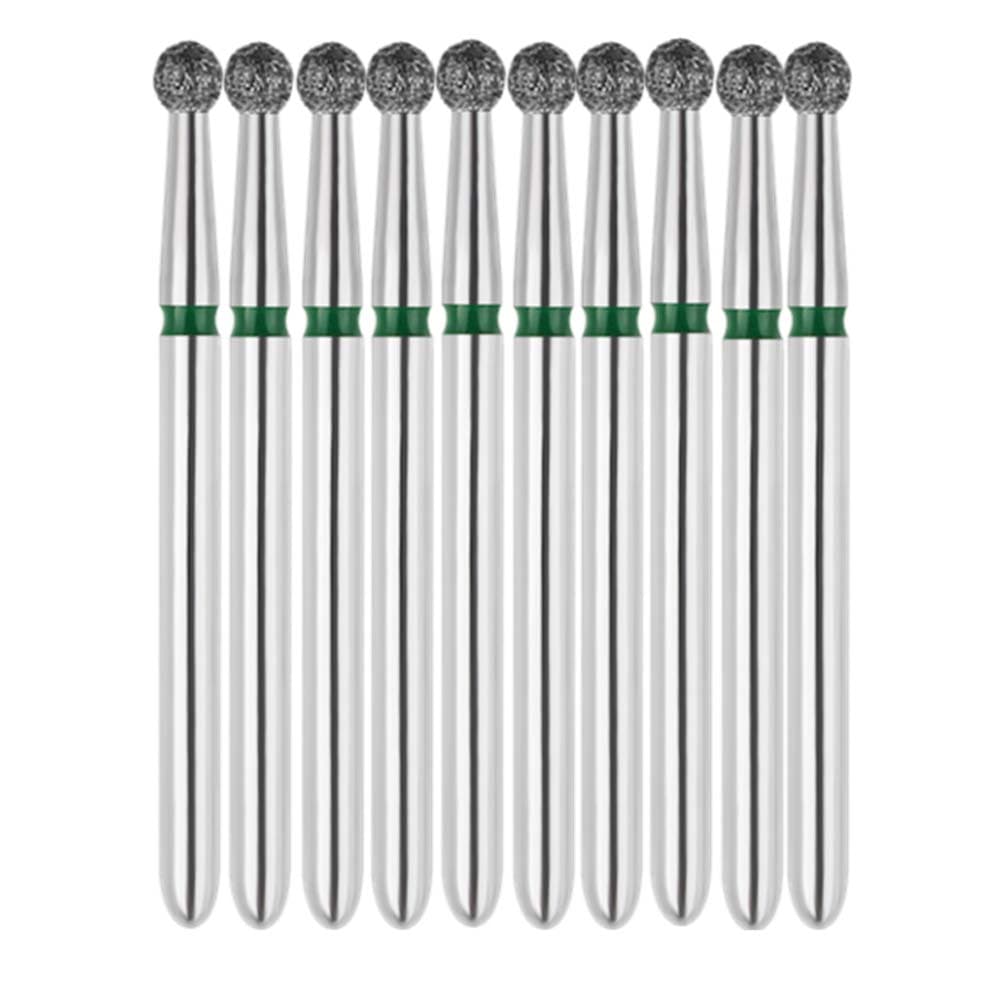 Vakker FG #801L.018 Coarse Grit Round Diamond Bur, 1.8mm Head, 22mm Overall Length, 10/Pk - Vakker FG #801L.018 Coarse Grit Round Diamond Bur, 10/Pk - Image 1
