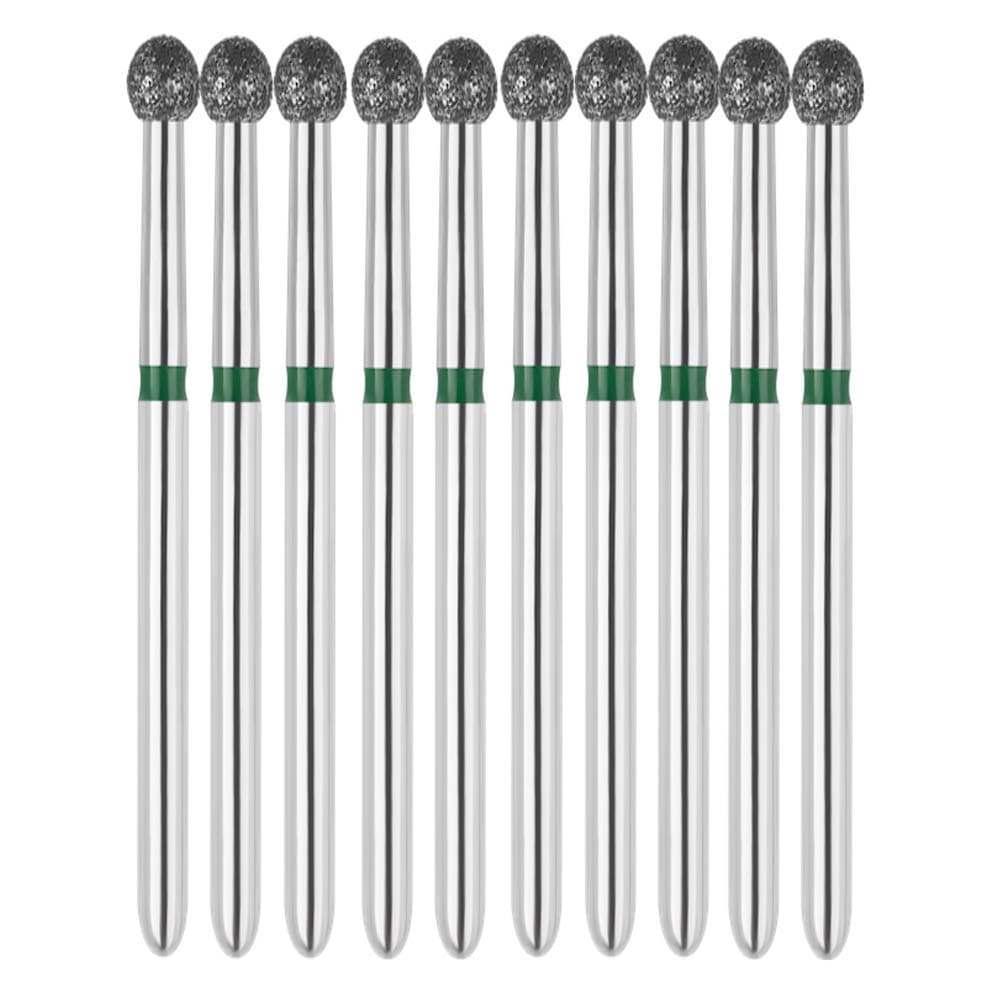Vakker FG #801L.022 Coarse Grit Round Diamond Bur, 151 µm, 10/Pk - Vakker FG #801L.022 Coarse Grit Round Diamond Bur, 10/Pk - Image 1