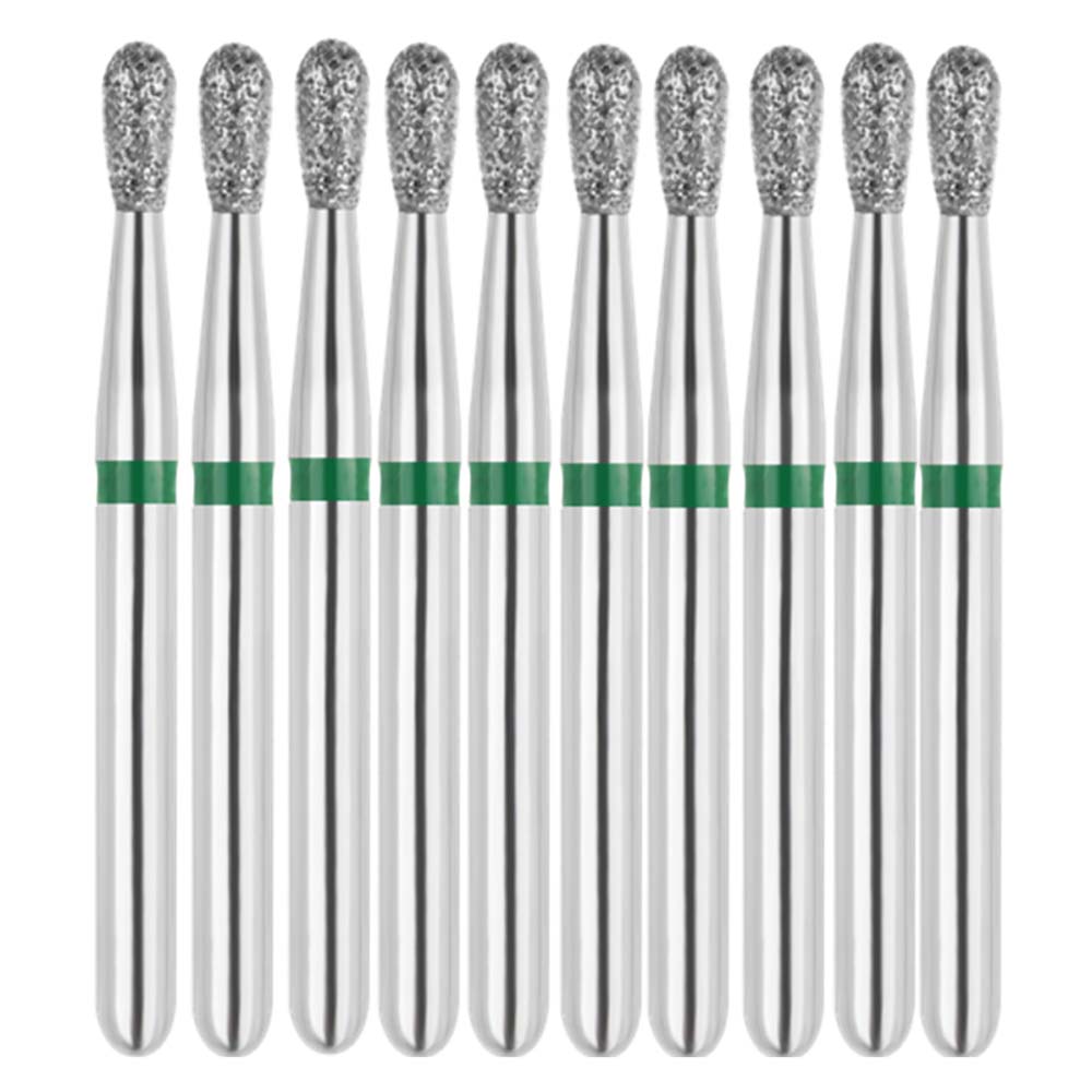 Vakker FG #830.012 Coarse Grit Pear Shaped Diamond Bur, 10/Pk - Vakker FG #830.012 Coarse Grit Pear Shaped Diamond Bur, 10/Pk - Image 1