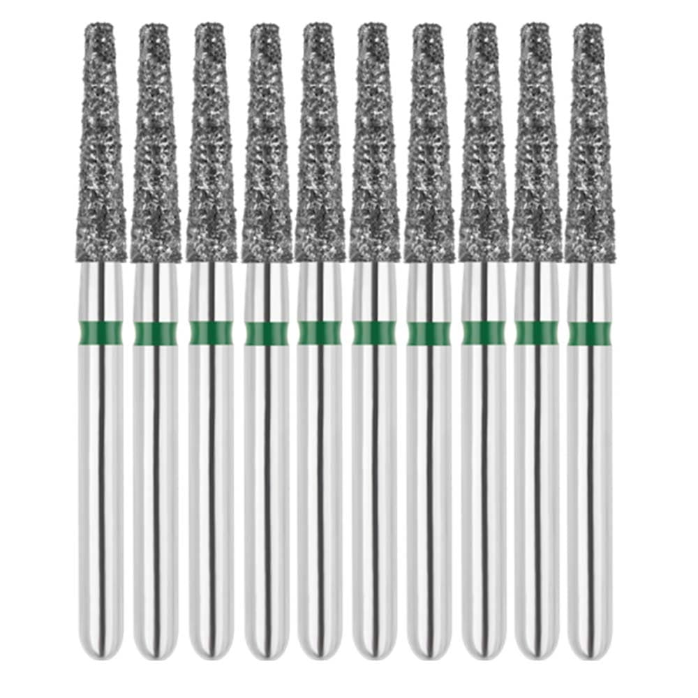 Vakker FG #847.018 Coarse Grit Flat End Taper Diamond Bur, 10/Pack - Vakker FG #847.018 Coarse Grit Flat End Taper Diamond Bur, 10/Pk - Image 1