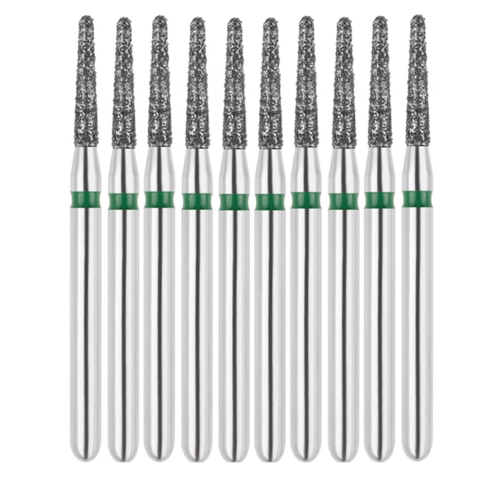 Vakker FG #855.014 Coarse Grit Round End Taper Diamond Bur, 10/Pk - Vakker FG #855.014 Coarse Grit Round End Taper Diamond Bur, 10/Pk - Image 1