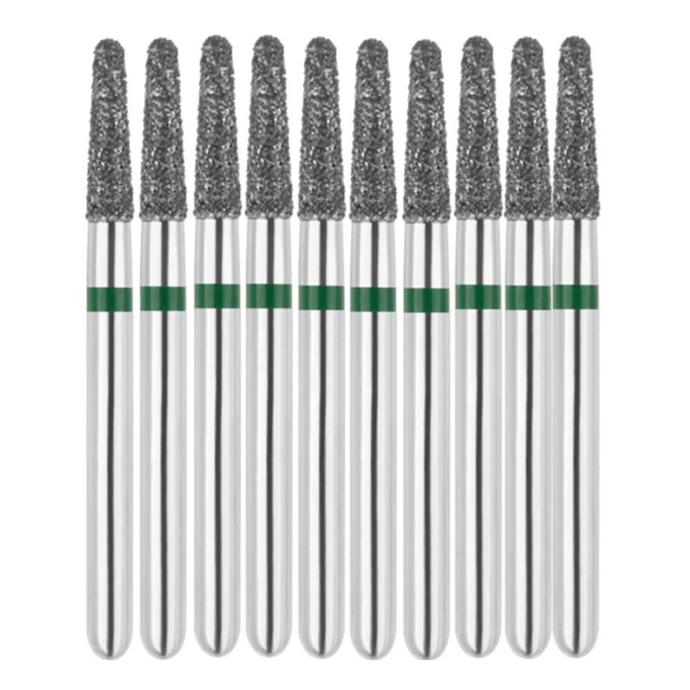 Vakker FG #855.016 Coarse Grit Round End Taper Diamond Bur, 10/Pk - Vakker FG #855.016 Coarse Grit Round End Taper Diamond Bur, 10/Pk - Image 1