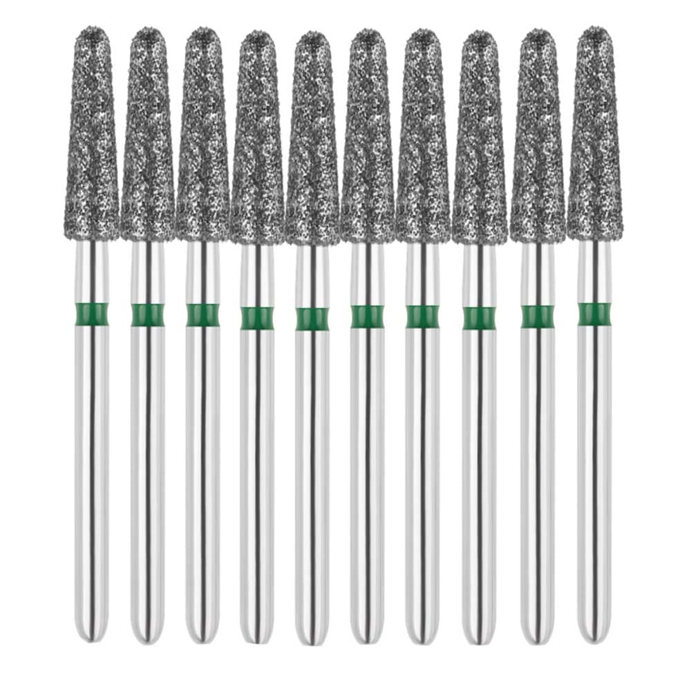Vakker FG #855.025 Coarse Grit Round End Taper Diamond Bur, 10/Pack - Vakker FG #855.025 Coarse Grit Round End Taper Diamond Bur, 10/Pk - Image 1