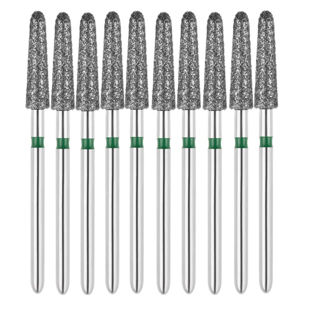 Vakker FG #855.027 Coarse Grit Round End Taper Diamond Bur, 10/Pk - Vakker FG #855.027 Coarse Grit Round End Taper Diamond Bur, 10/Pk - Image 1