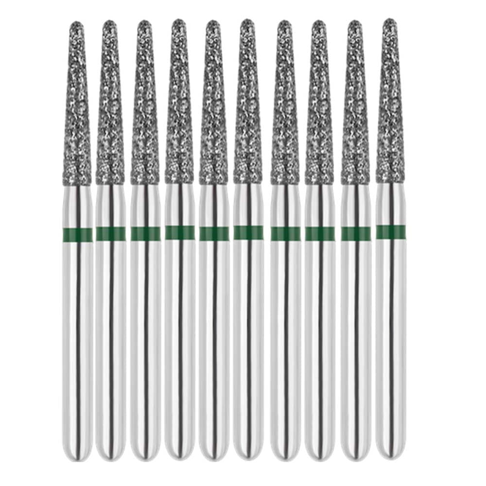 Vakker FG #856.014 Coarse Grit Round End Taper Diamond Bur, 10/Pk - Vakker FG #856.014 Coarse Grit Round End Taper Diamond Bur, 10/Pk - Image 1