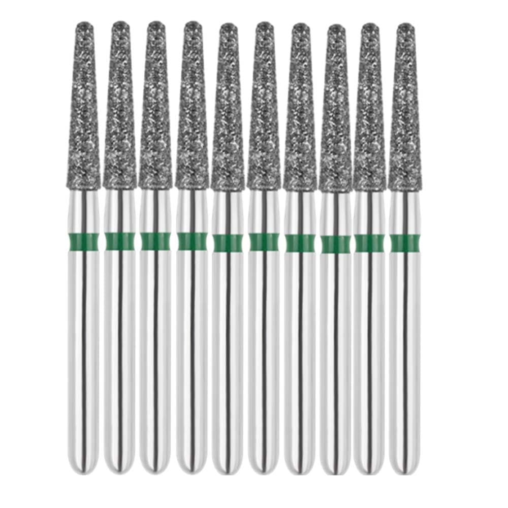 Vakker FG #856.016 Coarse Grit Round End Taper Diamond Bur, 10/Pack - Vakker FG #856.016 Coarse Grit Round End Taper Diamond Bur, 10/Pk - Image 1