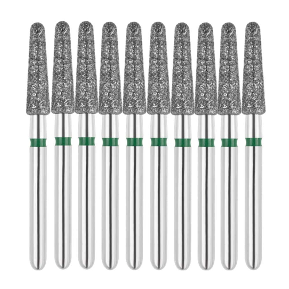 Vakker FG #856.021 Coarse Grit Round End Taper Diamond Bur, 10/Pk - Vakker FG #856.021 Coarse Grit Round End Taper Diamond Bur, 10/Pk - Image 1