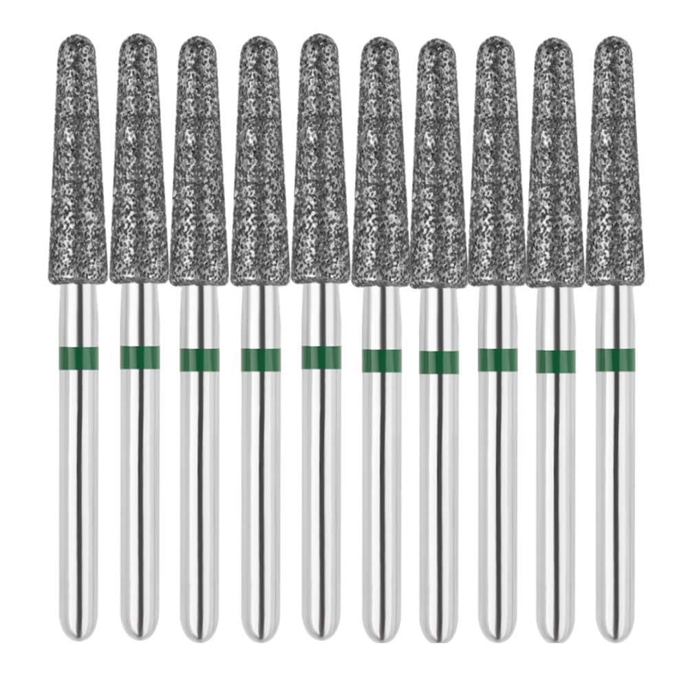 Vakker FG #856.025 Coarse Grit Round End Taper Diamond Bur, 10/Pk - Vakker FG #856.025 Coarse Grit Round End Taper Diamond Bur, 10/Pk - Image 1