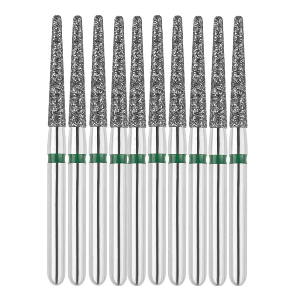 Vakker FG #856L.014 Coarse Grit Round End Taper Diamond Bur, 1.4mm Head, 10/Pk - Vakker FG #856L.014 Coarse Grit Round End Taper Diamond Bur, 10/Pk - Image 1