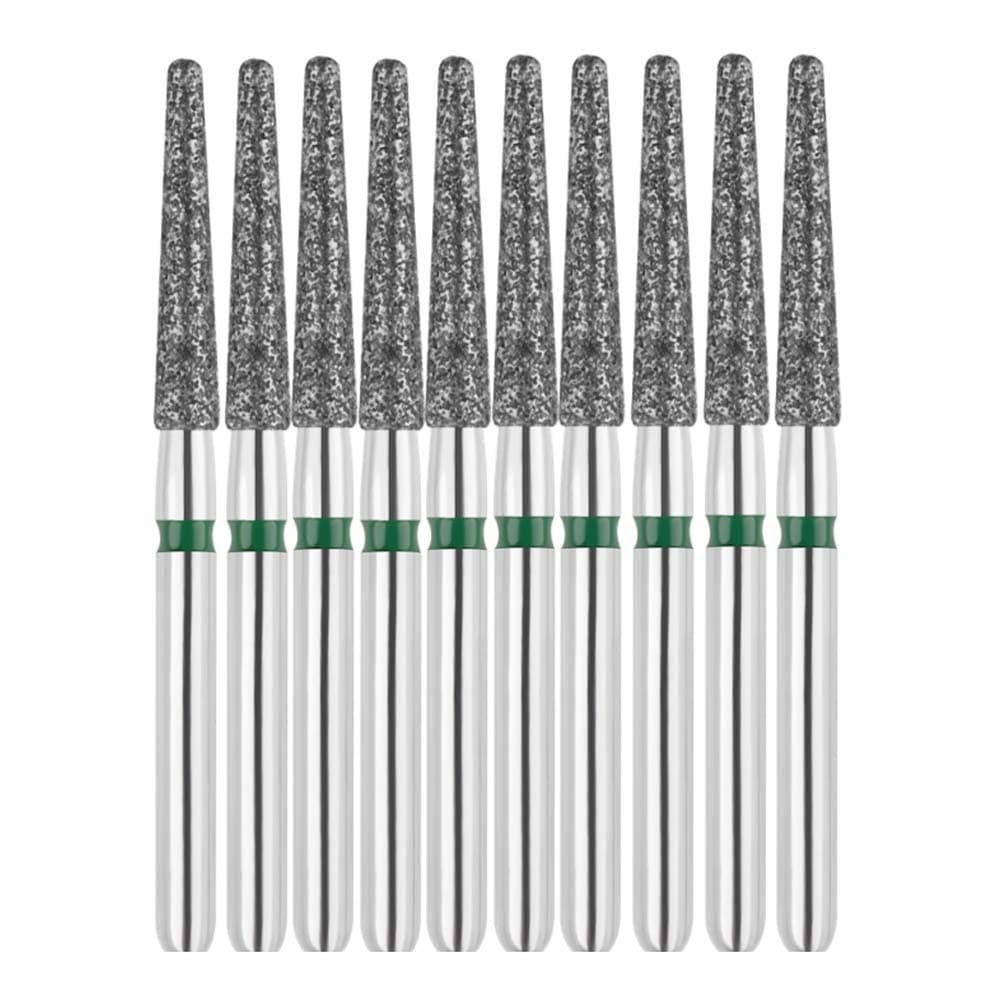 Vakker FG #856L.016 Coarse Grit Round End Taper Diamond Bur, 1.6mm Head, 10/Pk - Vakker FG #856L.016 Coarse Grit Round End Taper Diamond Bur, 10/Pk - Image 1