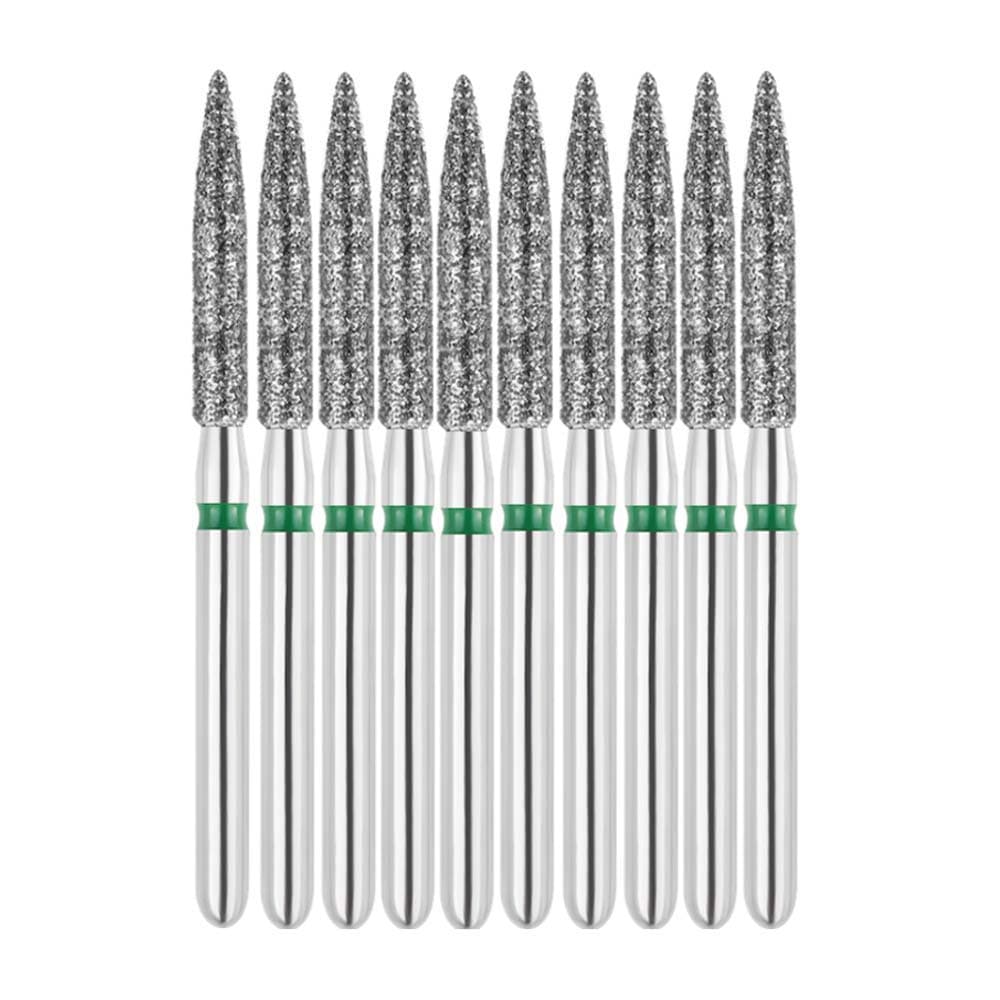 Vakker FG #863.016 Coarse Grit Flame Shaped Diamond Bur, 10/Pack - Vakker FG #863.016 Coarse Grit Flame Shaped Diamond Bur, 10/Pk - Image 1