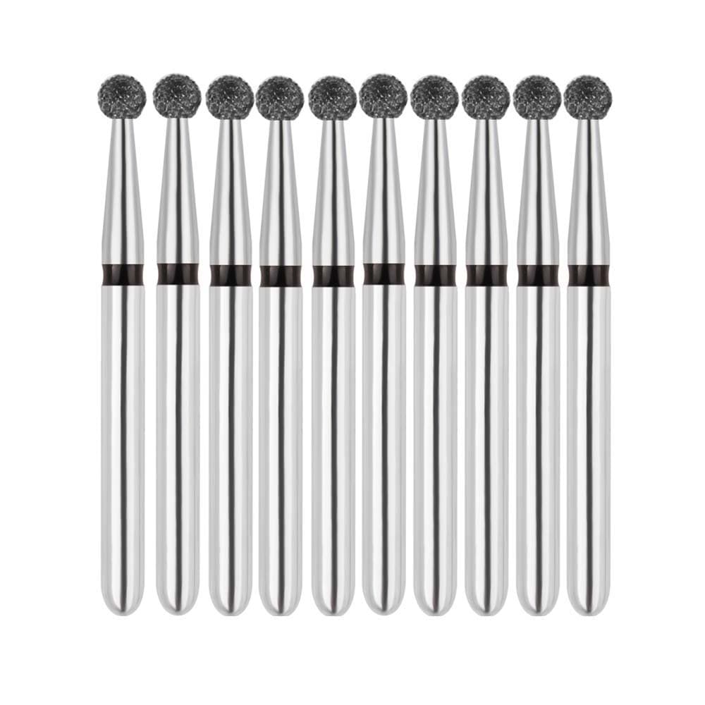 Vakker FG #801.016 Super Coarse Grit Round Diamond Bur, 1.6mm Head, 19mm Overall Length, 10/Pk - Vakker FG #801.016 Super Coarse Grit Round Diamond Bur, 10/Pk - Image 1