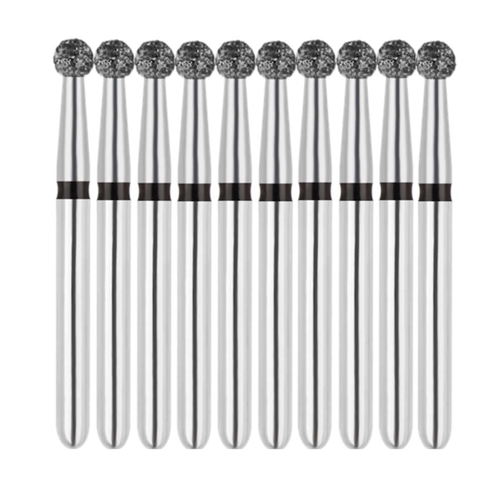 Vakker FG #801.018 Super Coarse Grit Round Diamond Bur, 1.8mm Head, 19mm Overall Length, 10/Pk - Vakker FG #801.018 Super Coarse Grit Round Diamond Bur, 10/Pk - Image 1