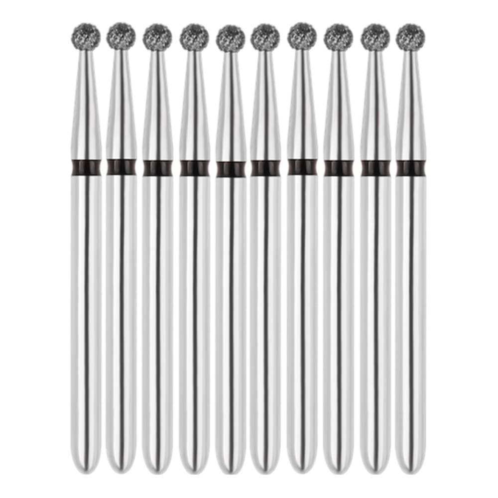 Vakker FG #801L.014 Super Coarse Grit Round Diamond Bur, 1.4mm Head, 22mm Overall Length, 10/Pk - Vakker FG #801L.014 Super Coarse Grit Round Diamond Bur, 10/Pk - Image 1