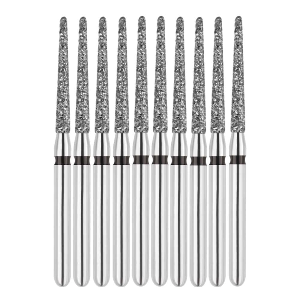 Vakker FG #850.012 Super Coarse Grit Round End Taper Diamond Bur, 10/Pack - Vakker FG #850.012 Super Coarse Grit Round End Taper Diamond Bur, 10/Pk - Image 1