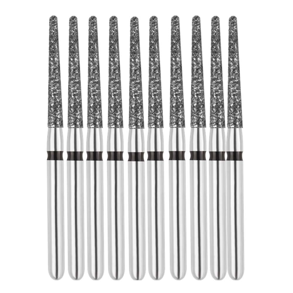Vakker FG #850.014 Super Coarse Grit Round End Taper Diamond Bur, 10/Pack - Vakker FG #850.014 Super Coarse Grit Round End Taper Diamond Bur, 10/Pk - Image 1