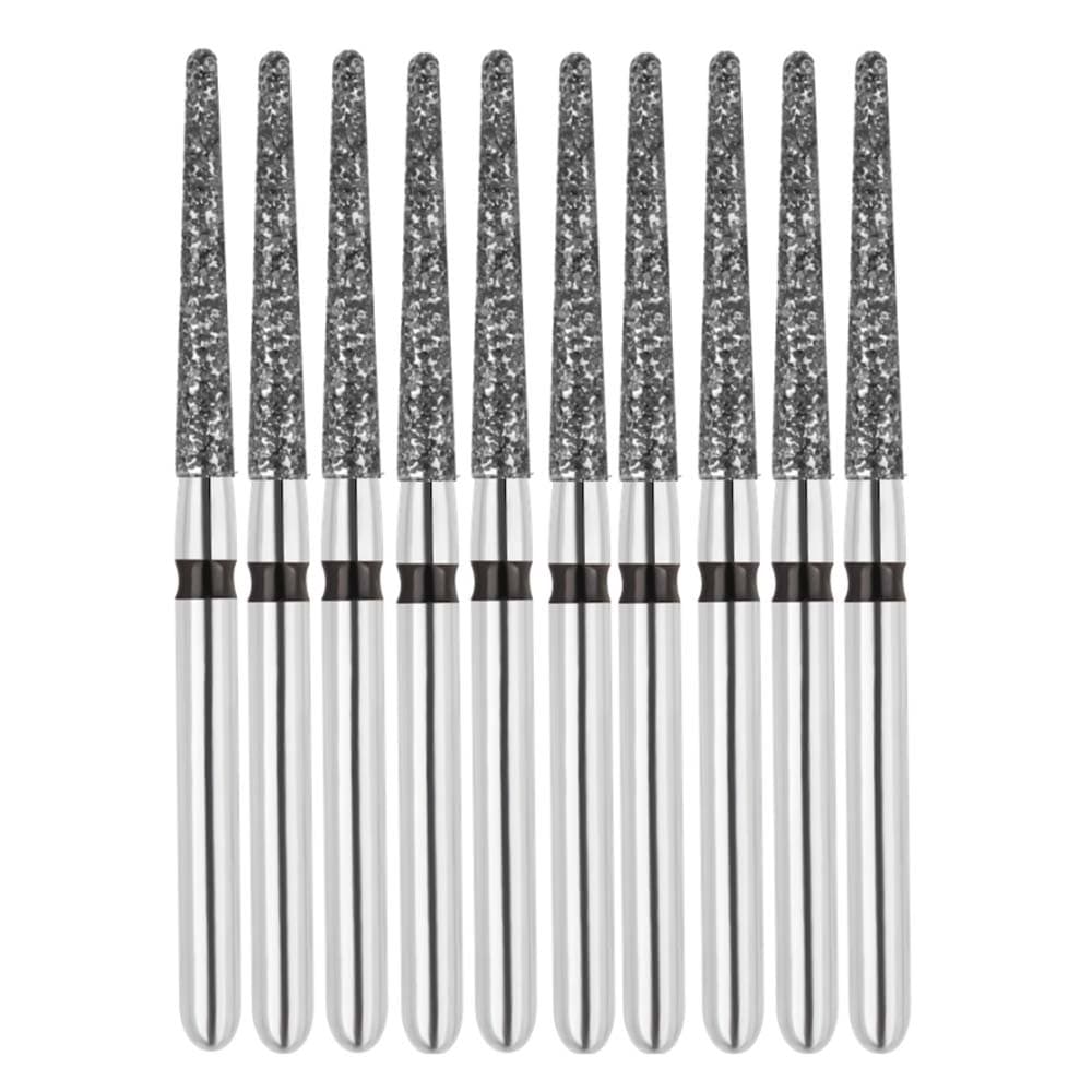 Vakker FG #850.016 Super Coarse Grit Round End Taper Diamond Bur, 10/Pack - Vakker FG #850.016 Super Coarse Grit Round End Taper Diamond Bur, 10/Pk - Image 1