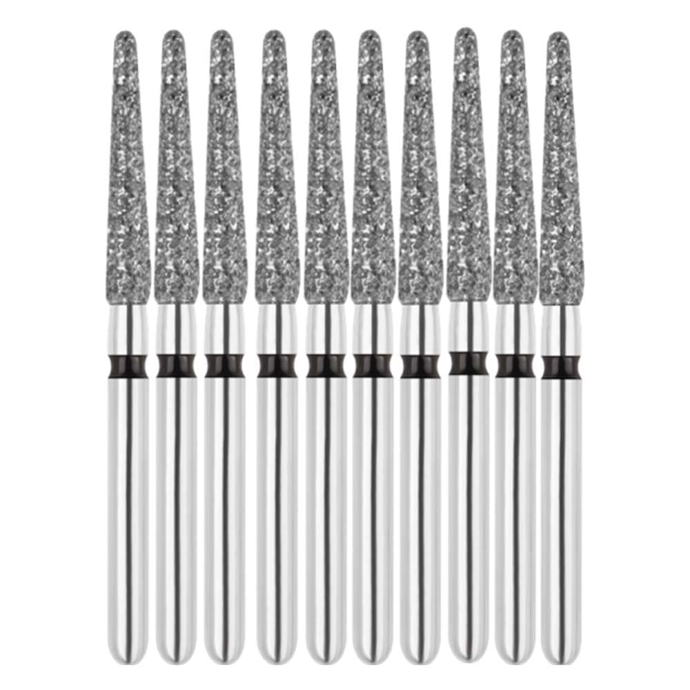 Vakker FG #850.018 Super Coarse Grit Round End Taper Diamond Bur, 10/Pack - Vakker FG #850.018 Super Coarse Grit Round End Taper Diamond Bur, 10/Pk - Image 1