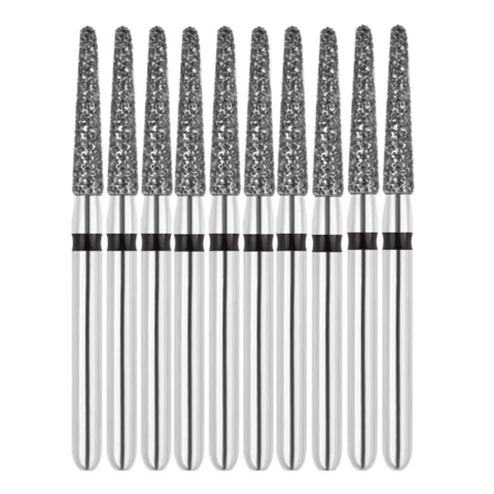 Vakker FG #856.014 Super Coarse Grit Round End Taper Diamond Bur, 10/Pk - Vakker FG #856.014 Super Coarse Grit Round End Taper Diamond Bur, 10/Pk - Image 1
