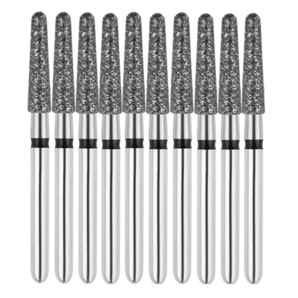 Vakker FG #856.021 Super Coarse Grit Round End Taper Diamond Bur, 10/Pack - Vakker FG #856.021 Super Coarse Grit Round End Taper Diamond Bur, 10/Pk - Image 1