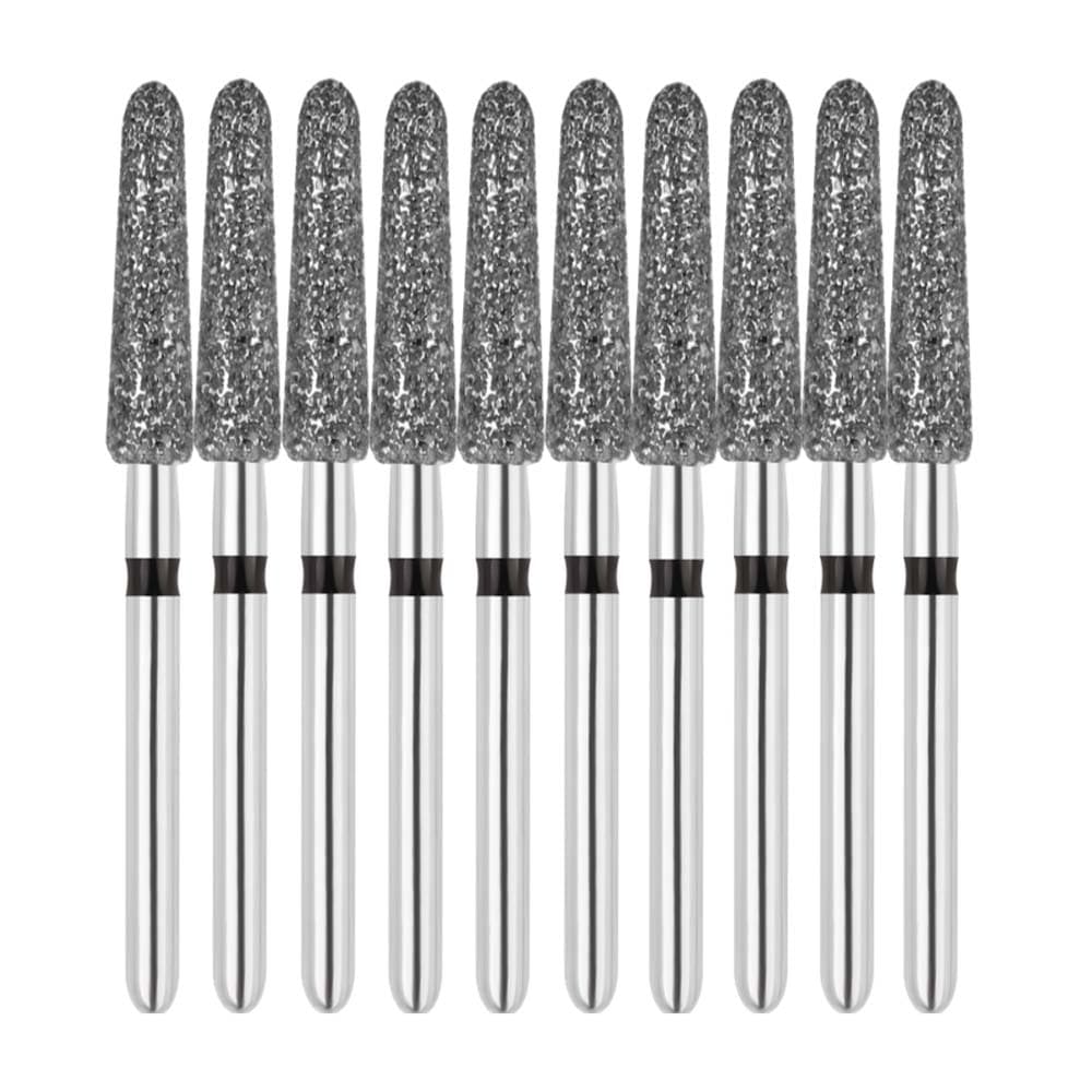 Vakker FG #856.025 Super Coarse Grit Round End Taper Diamond Bur, 10/Pack - Vakker FG #856.025 Super Coarse Grit Round End Taper Diamond Bur, 10/Pk - Image 1