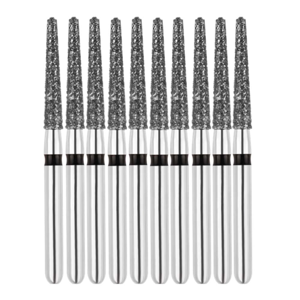Vakker FG #856L.014 Super Coarse Grit Round End Taper Diamond Bur, 10/Pack - Vakker FG #856L.014 Super Coarse Grit Round End Taper Diamond Bur, 10/Pk - Image 1