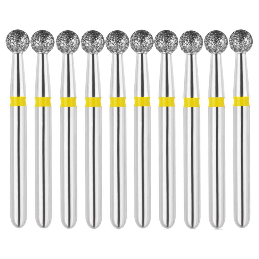 Vakker FG #801.023 Super Fine Grit Round Diamond Bur, 2.3mm Head, 19mm Overall Length, 10/Pk - Vakker FG #801.023 Super Fine Grit Round Diamond Bur, 10/Pk - Image 1