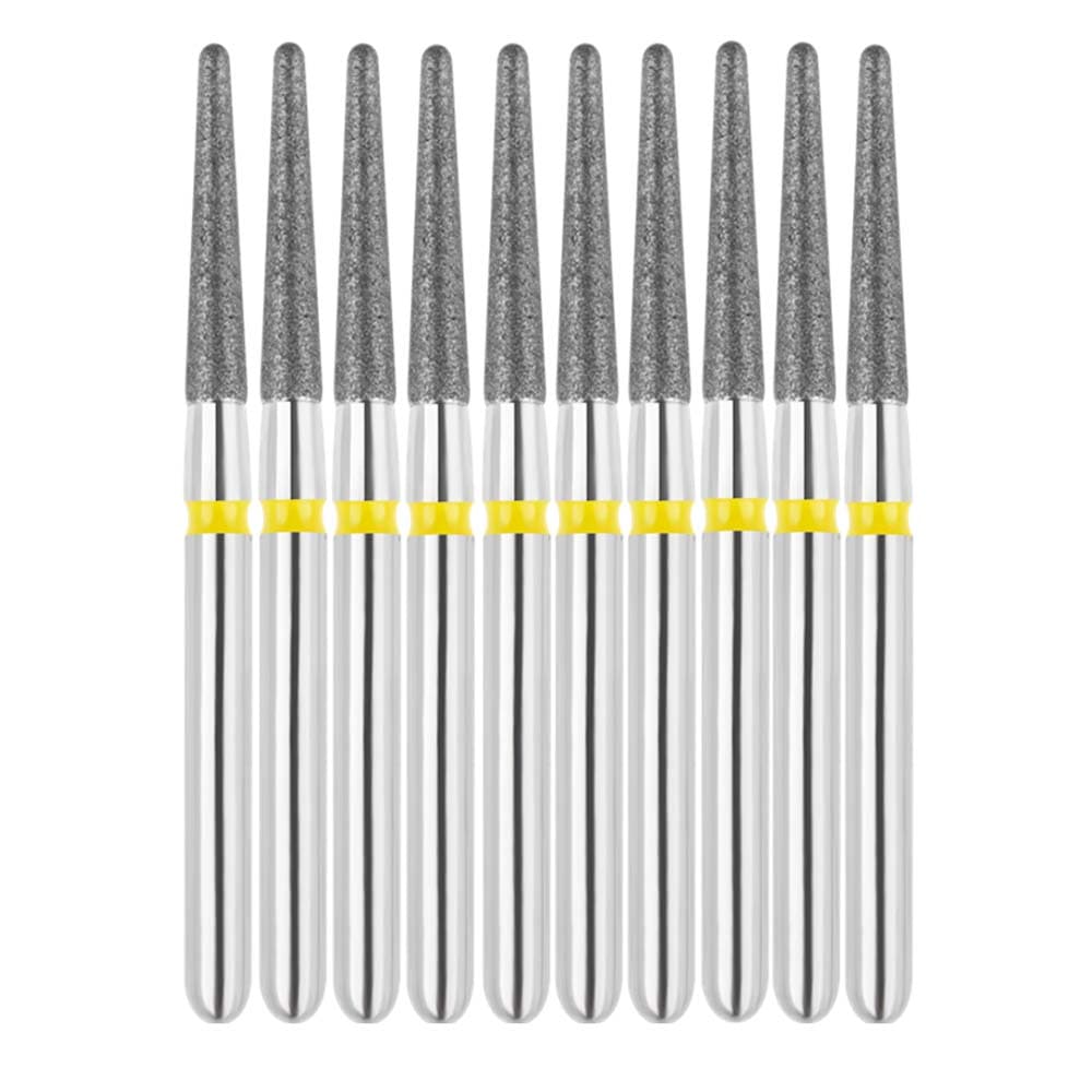 Vakker FG #856.016 Super Fine Grit Round End Taper Diamond Bur, 28µm, 10/Pk - Vakker FG #856.016 Super Fine Grit Round End Taper Diamond Bur, 10/Pk - Image 1
